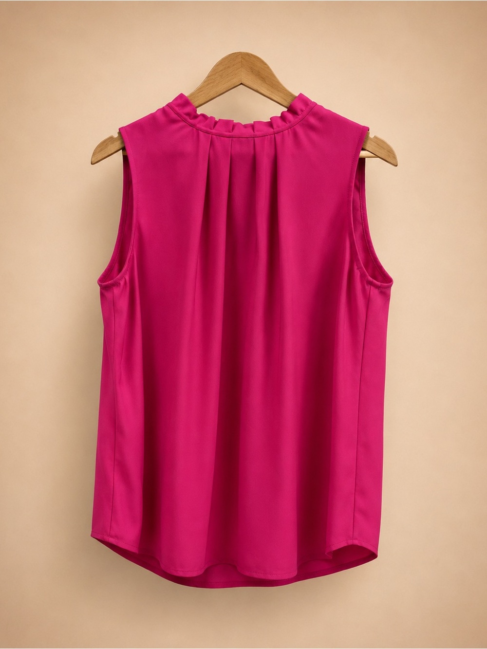 Vince Camuto Ruffle-Trim Sleeveless Camisole - Hot Pink